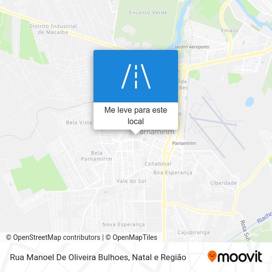 Rua Manoel De Oliveira Bulhoes mapa