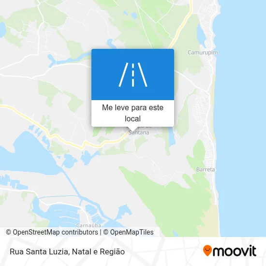 Rua Santa Luzia mapa