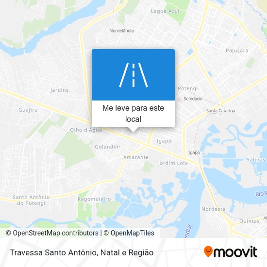 Travessa Santo Antônio mapa