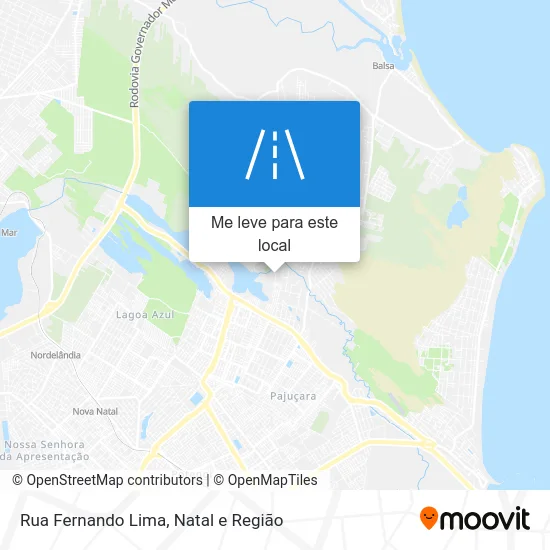 Rua Fernando Lima mapa