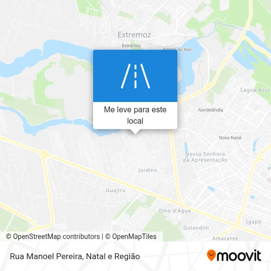 Rua Manoel Pereira mapa
