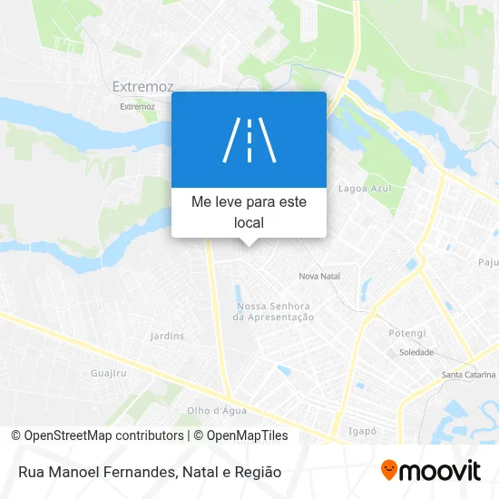 Rua Manoel Fernandes mapa