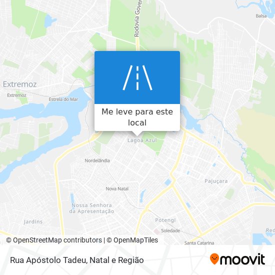 Rua Apóstolo Tadeu mapa