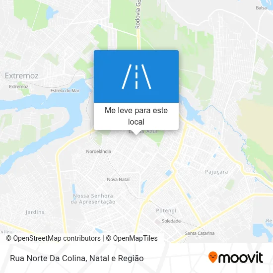 Rua Norte Da Colina mapa