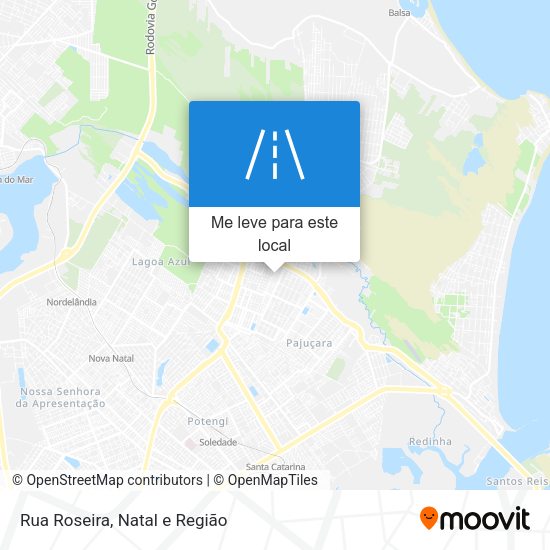Rua Roseira mapa