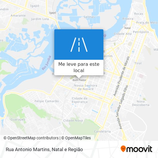 Rua Antonio Martins mapa