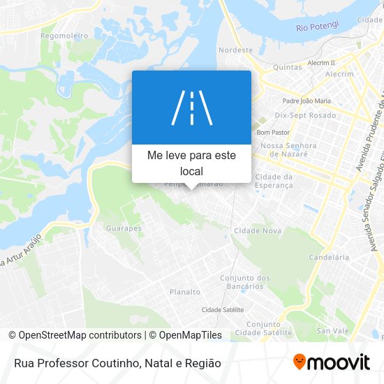 Rua Professor Coutinho mapa