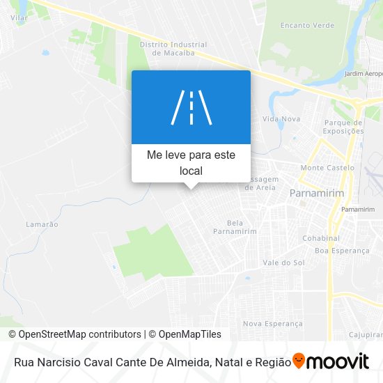 Rua Narcisio Caval Cante De Almeida mapa