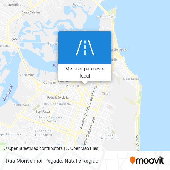 Rua Monsenhor Pegado mapa