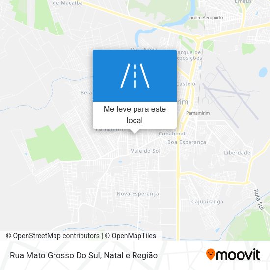 Rua Mato Grosso Do Sul mapa