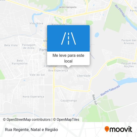 Rua Regente mapa