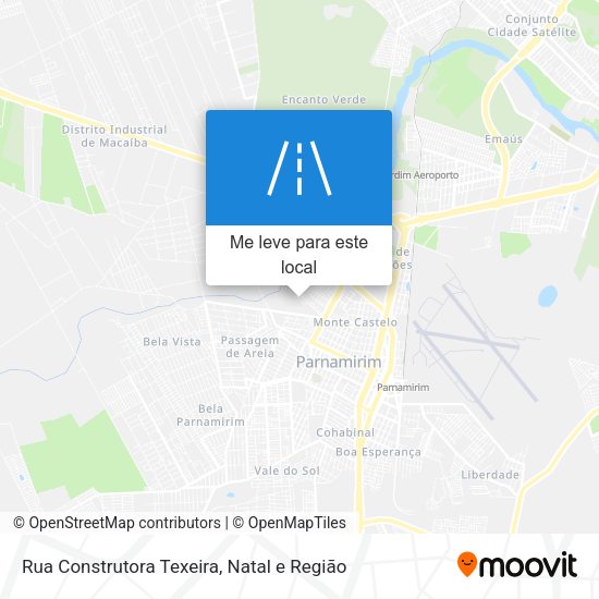 Rua Construtora Texeira mapa