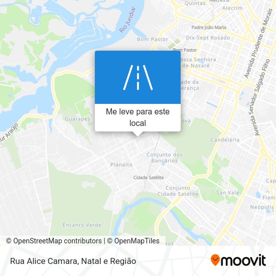 Rua Alice Camara mapa