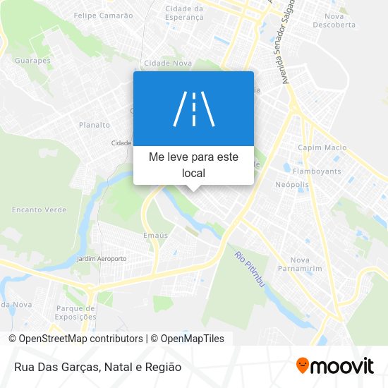 Rua Das Garças mapa