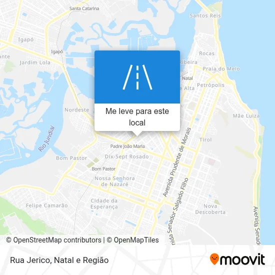 Rua Jerico mapa