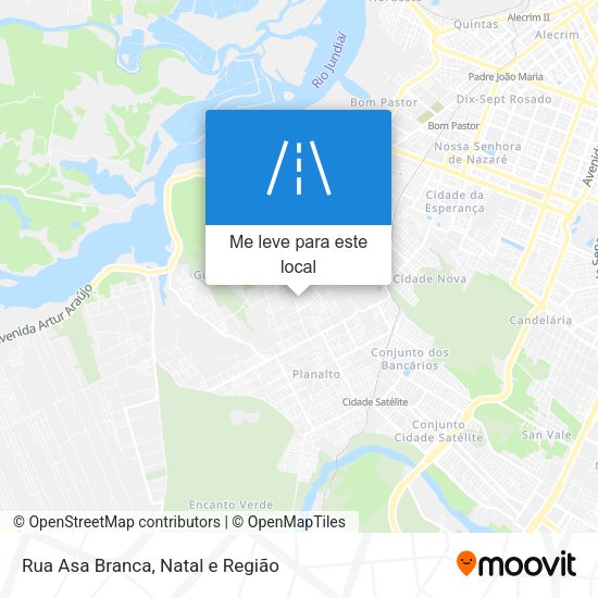 Rua Asa Branca mapa
