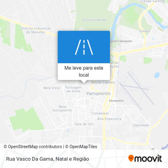 Rua Vasco Da Gama mapa
