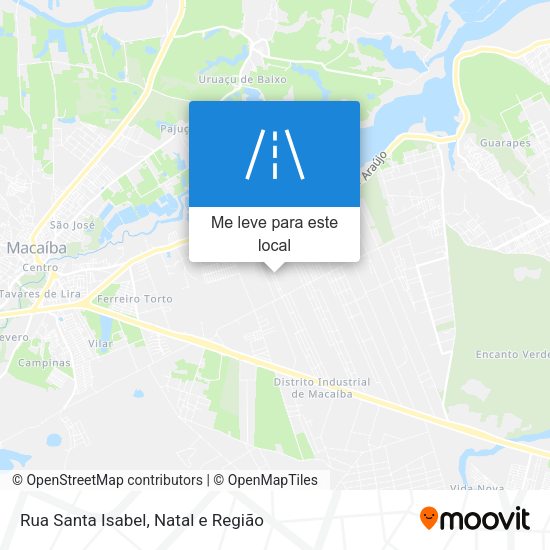 Rua Santa Isabel mapa