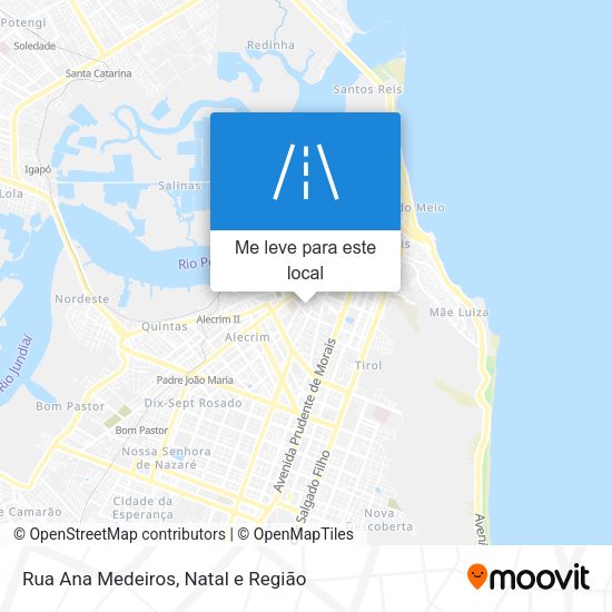 Rua Ana Medeiros mapa