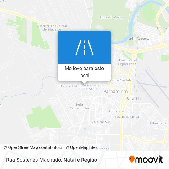 Rua Sostenes Machado mapa