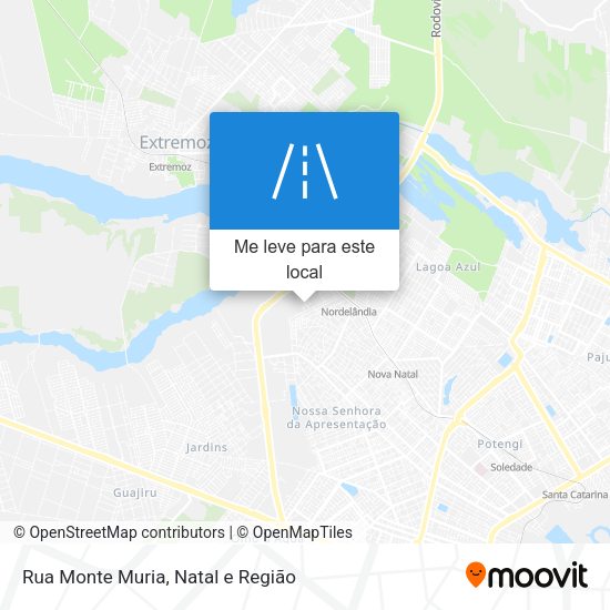 Rua Monte Muria mapa