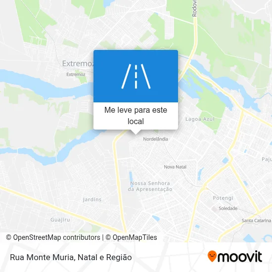 Rua Monte Muria mapa