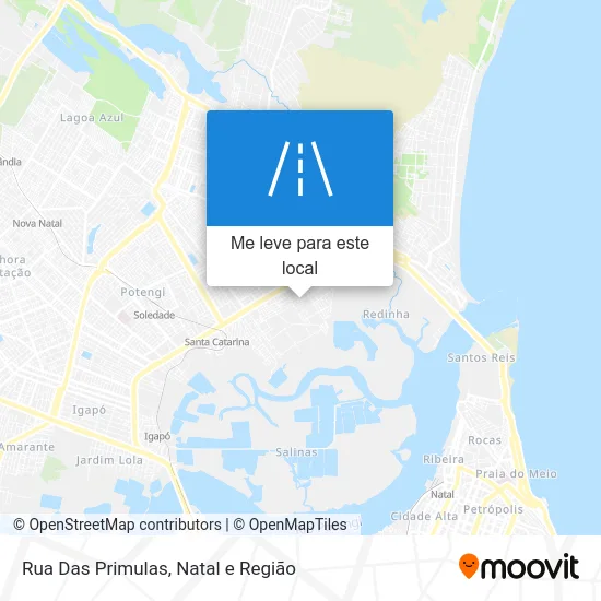 Rua Das Primulas mapa