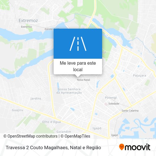Travessa 2 Couto Magalhaes mapa