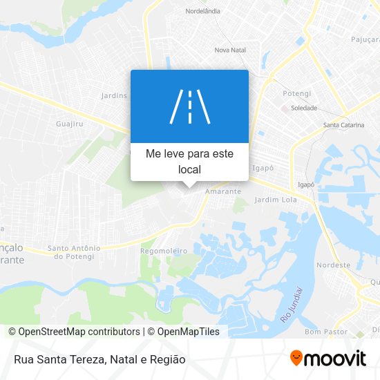 Rua Santa Tereza mapa