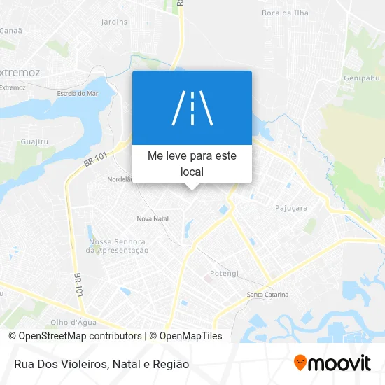 Rua Dos Violeiros mapa