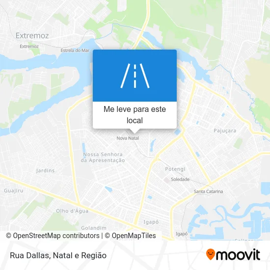 Rua Dallas mapa