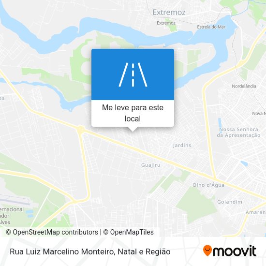 Rua Luiz Marcelino Monteiro mapa