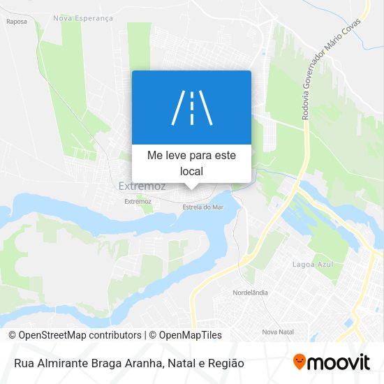 Rua Almirante Braga Aranha mapa