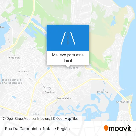Rua Da Garoupinha mapa