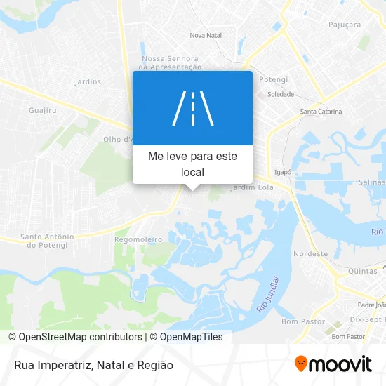 Rua Imperatriz mapa