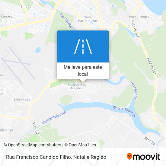 Rua Francisco Candido Filho mapa