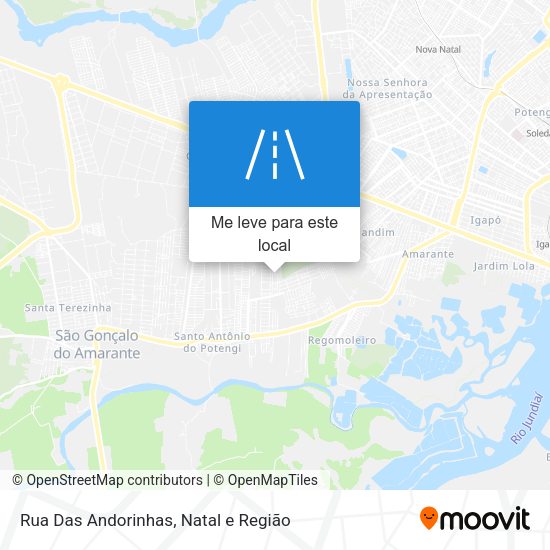 Rua Das Andorinhas mapa