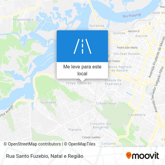 Rua Santo Fuzebio mapa