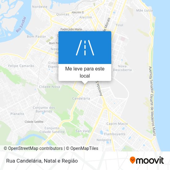 Rua Candelária mapa