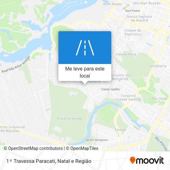 1ᵃ Travessa Paracati mapa