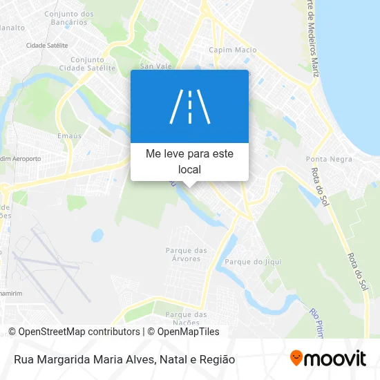 Rua Margarida Maria Alves mapa