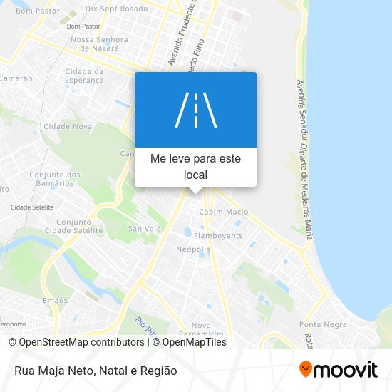 Rua Maja Neto mapa