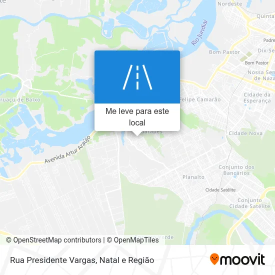 Rua Presidente Vargas mapa