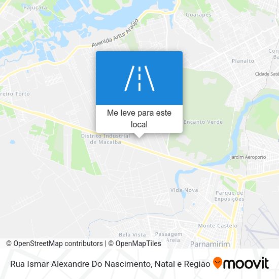 Rua Ismar Alexandre Do Nascimento mapa