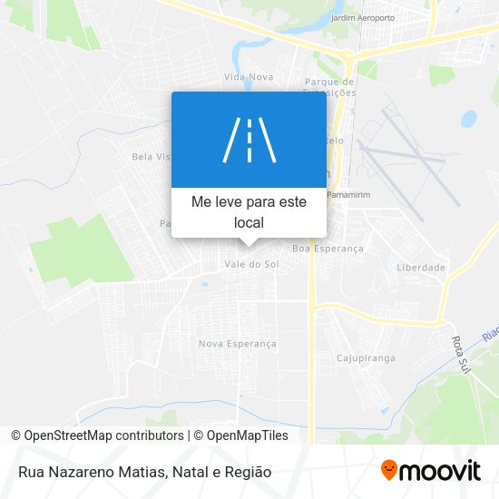 Rua Nazareno Matias mapa