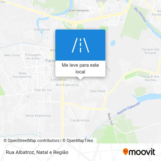 Rua Albatroz mapa