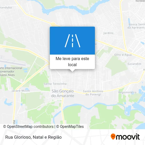 Rua Glorioso mapa