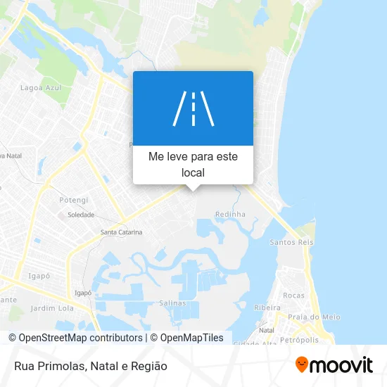 Rua Primolas mapa