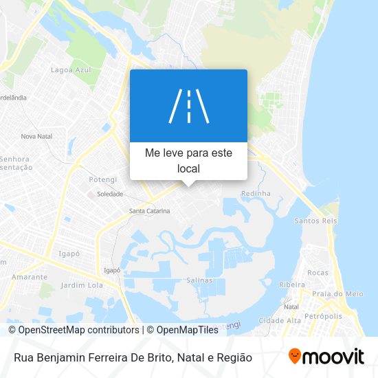 Rua Benjamin Ferreira De Brito mapa