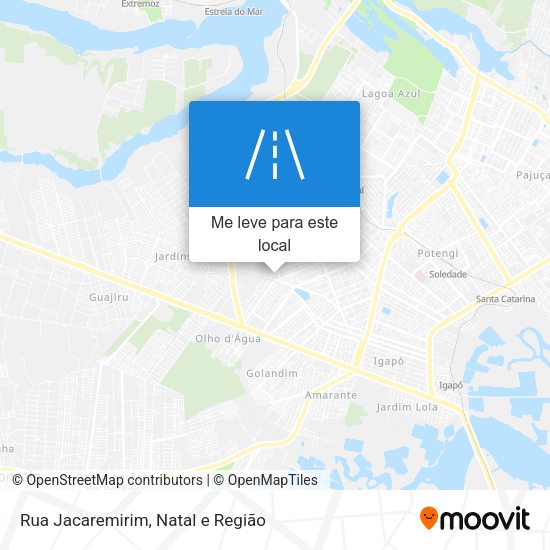 Rua Jacaremirim mapa